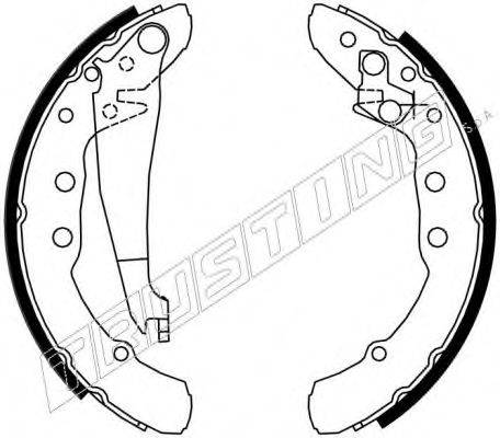 TRUSTING 016021 Комплект тормозных колодок