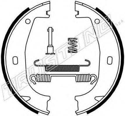 TRUSTING 019026K Комплект тормозных колодок, стояночная тормозная система
