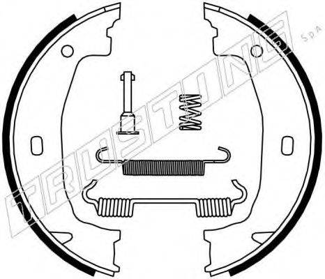 TRUSTING 019028K Комплект тормозных колодок, стояночная тормозная система
