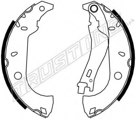 TRUSTING 034091 Комплект тормозных колодок