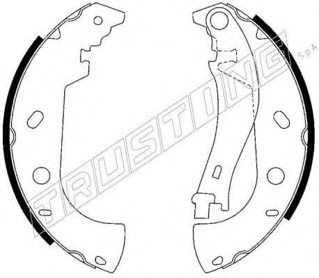 TRUSTING 034099 Комплект тормозных колодок