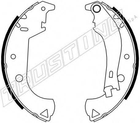 TRUSTING 034105 Комплект тормозных колодок