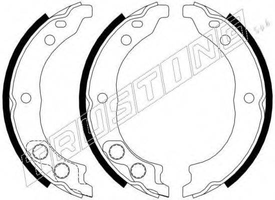TRUSTING 034113 Комплект тормозных колодок, стояночная тормозная система