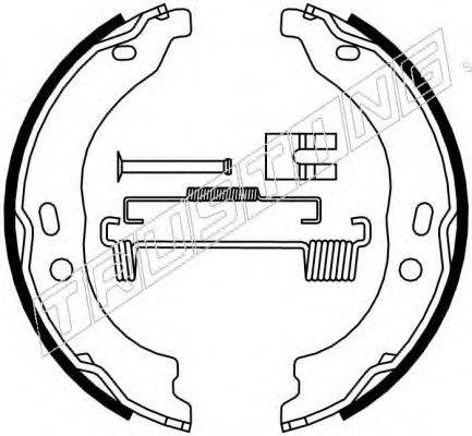 TRUSTING 034118K Комплект тормозных колодок, стояночная тормозная система