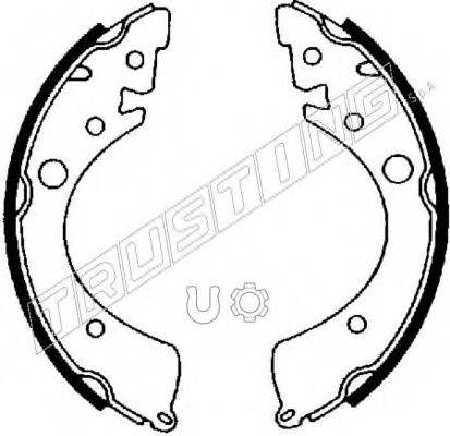 TRUSTING 044008 Комплект тормозных колодок