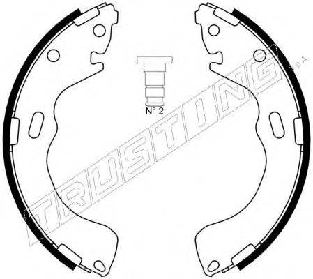 TRUSTING 049150 Комплект тормозных колодок