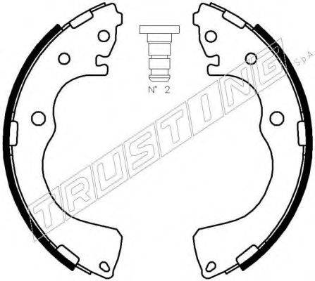 TRUSTING 049152 Комплект тормозных колодок