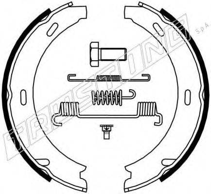TRUSTING 052117K Комплект тормозных колодок, стояночная тормозная система