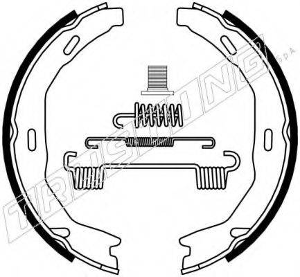 TRUSTING 052132K Комплект тормозных колодок, стояночная тормозная система