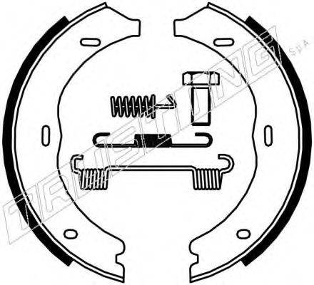 TRUSTING 052135K Комплект тормозных колодок, стояночная тормозная система