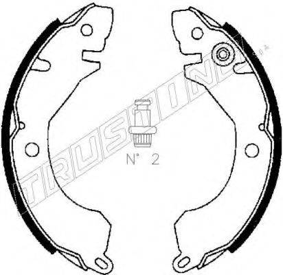 TRUSTING 064157 Комплект тормозных колодок