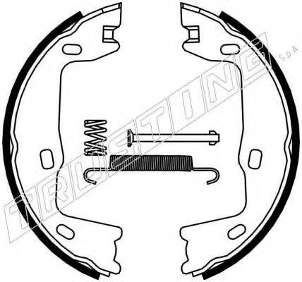 TRUSTING 073159K Комплект тормозных колодок, стояночная тормозная система