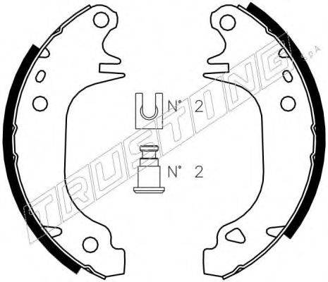 TRUSTING 079180 Комплект тормозных колодок