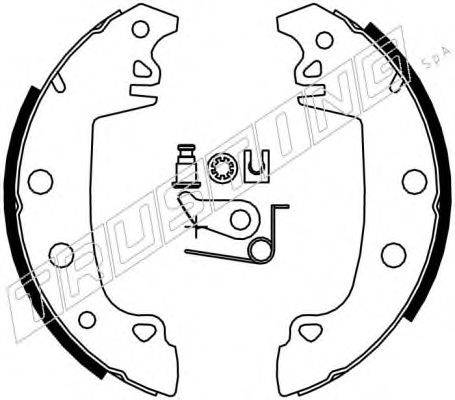 TRUSTING 079187K Комплект тормозных колодок