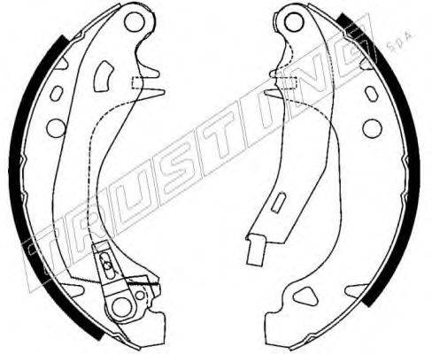 TRUSTING 079192Y Комплект тормозных колодок