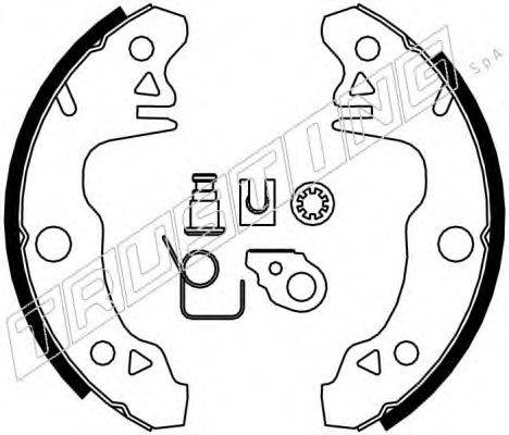 TRUSTING 088202K Комплект тормозных колодок