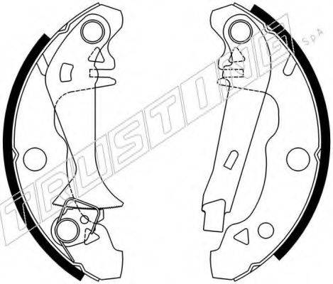 TRUSTING 088202Y Комплект тормозных колодок