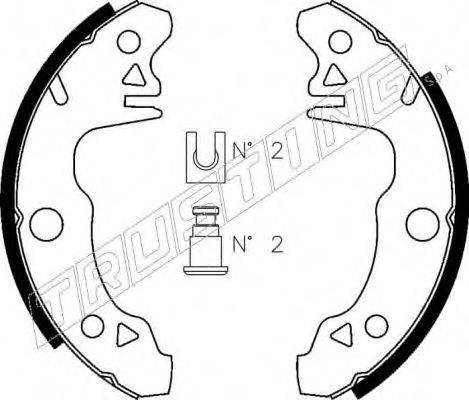 TRUSTING 088205 Комплект тормозных колодок