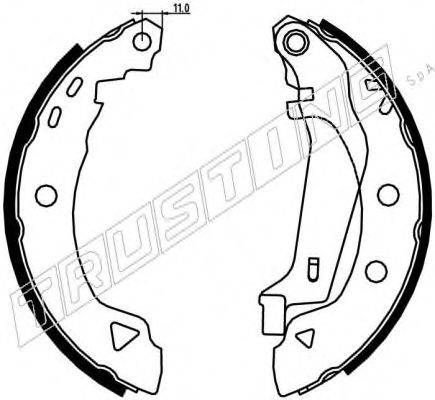 TRUSTING 088218Y Комплект тормозных колодок