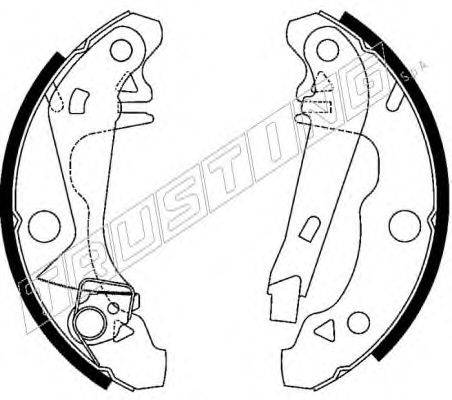 TRUSTING 088228Y Комплект тормозных колодок