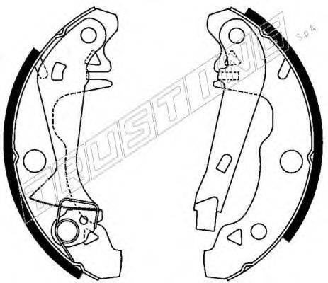 TRUSTING 088229Y Комплект тормозных колодок