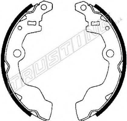 TRUSTING 110327 Комплект тормозных колодок