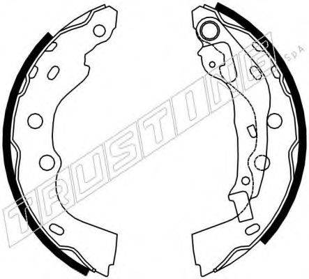 TRUSTING 111250 Комплект тормозных колодок