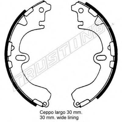 TRUSTING 115289 Комплект тормозных колодок