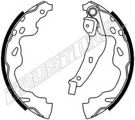 TRUSTING 115310 Комплект тормозных колодок