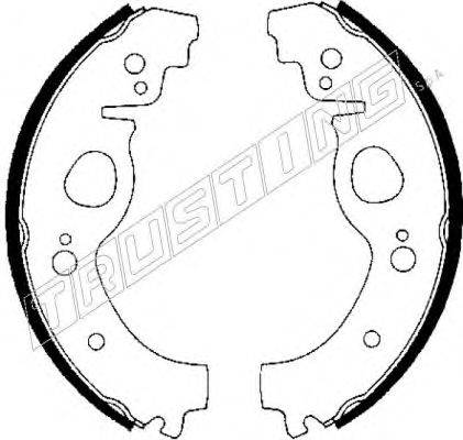 TRUSTING 122001 Комплект тормозных колодок
