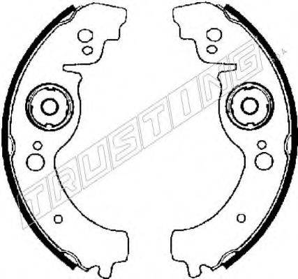 TRUSTING 122002 Комплект тормозных колодок