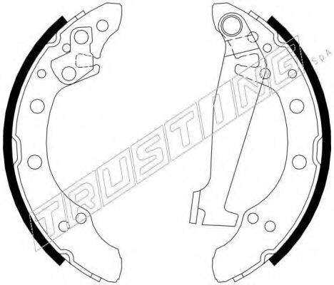 TRUSTING 124284 Комплект тормозных колодок