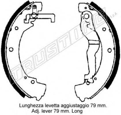 TRUSTING 124285 Комплект тормозных колодок