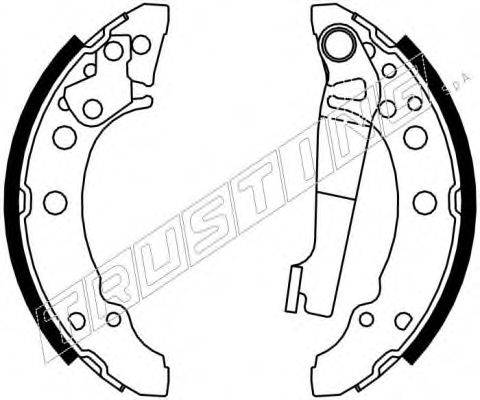 TRUSTING 124286 Комплект тормозных колодок