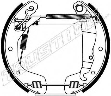 TRUSTING 6114 Комплект тормозных колодок