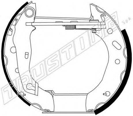 TRUSTING 6266 Комплект тормозных колодок