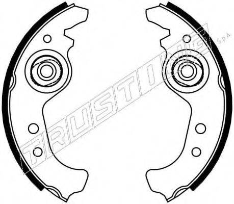 TRUSTING 7002 Комплект тормозных колодок