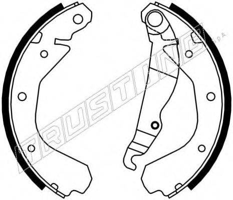 TRUSTING 7009 Комплект тормозных колодок