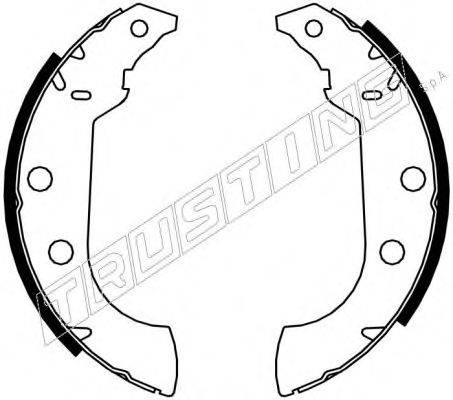 TRUSTING 7043 Комплект тормозных колодок
