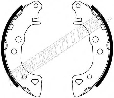 TRUSTING 7071 Комплект тормозных колодок
