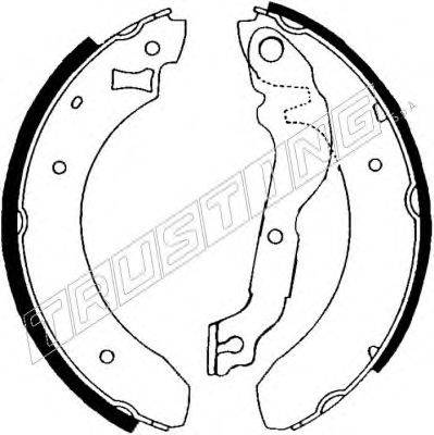 TRUSTING 7093 Комплект тормозных колодок