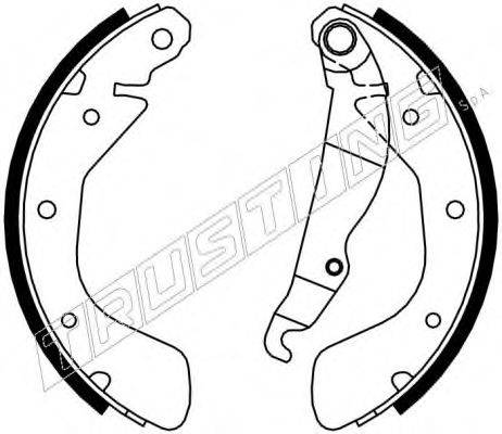 TRUSTING 7114 Комплект тормозных колодок