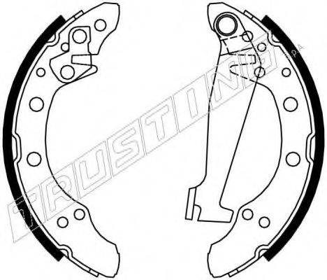 TRUSTING 7170 Комплект тормозных колодок