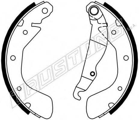 TRUSTING 7193 Комплект тормозных колодок