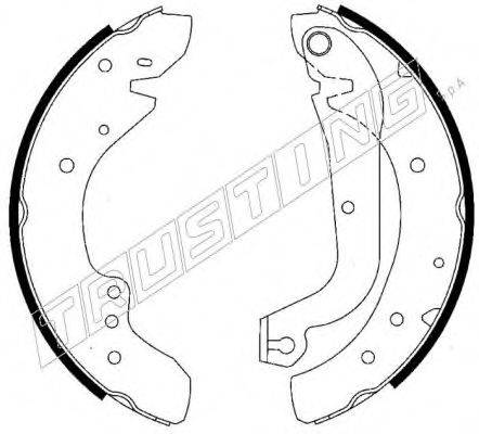 TRUSTING 7201 Комплект тормозных колодок