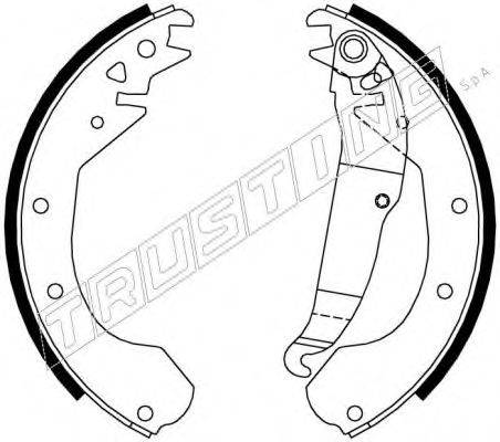 TRUSTING 7213 Комплект тормозных колодок