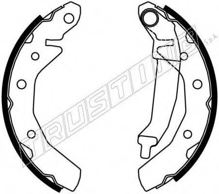 TRUSTING 7254 Комплект тормозных колодок