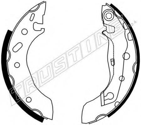 TRUSTING 7266 Комплект тормозных колодок