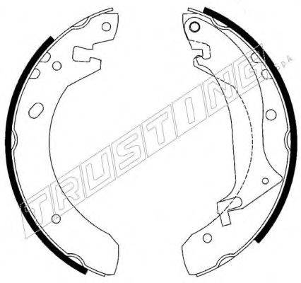 TRUSTING 7290 Комплект тормозных колодок