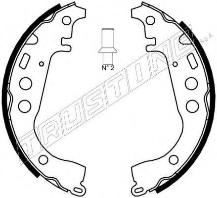 TRUSTING 7315 Комплект тормозных колодок